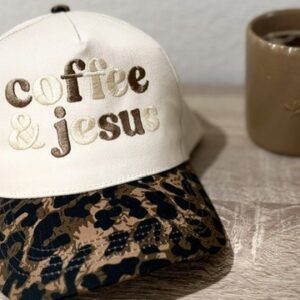 Coffee and Jesus Embroidered Women's Hat